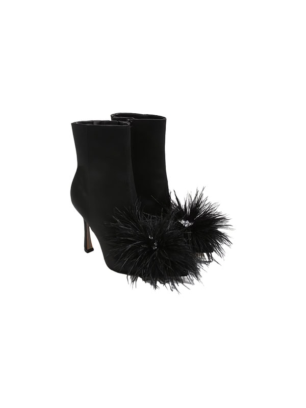 SAM EDELMAN Ency Feather Heel Bootie