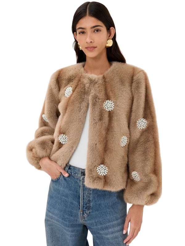 Cinq à Sept Benson Faux Fur Jacket