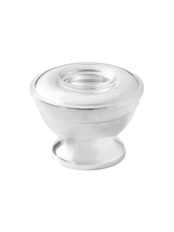 silver caviar bowl