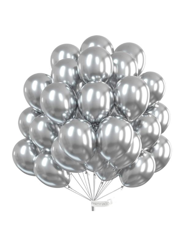 silver balloons for new years eve