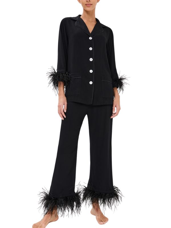 Sleeper black feather PJs