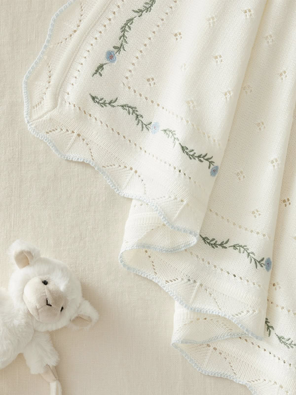 AERIN Pointelle Baby Blanket