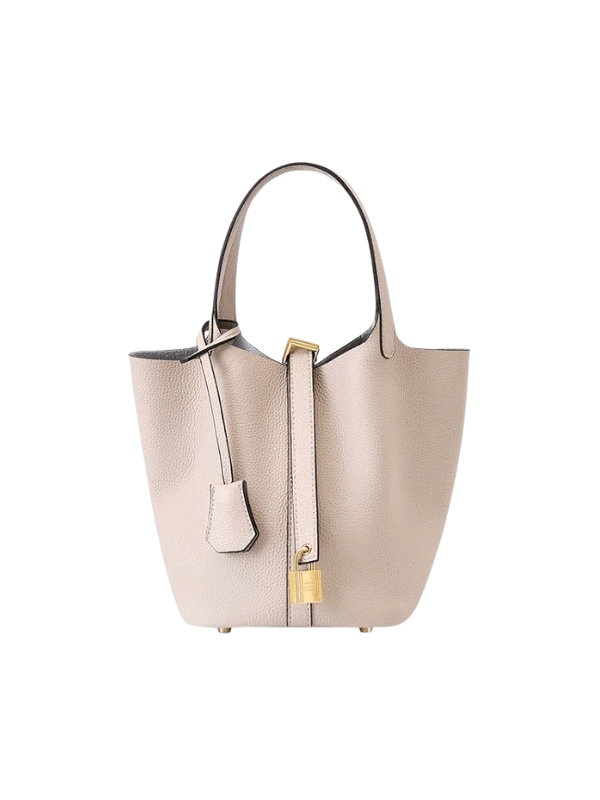 cream handbag