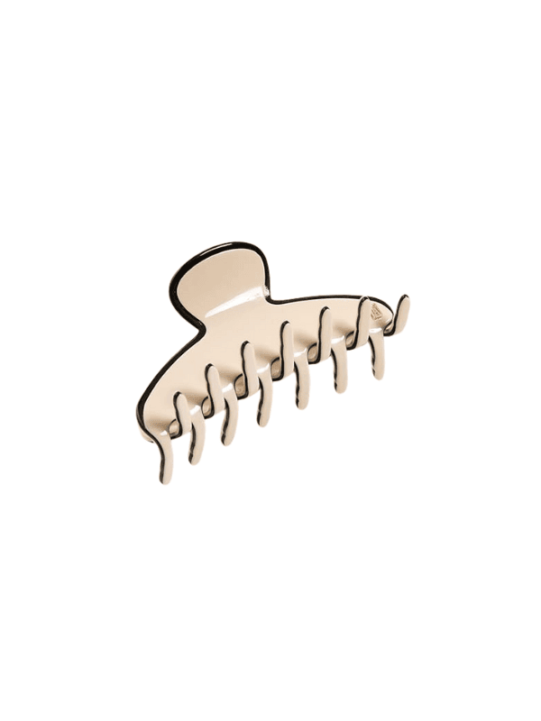 Women's Les Liserai Hair Clip, Ivory/Black, One Size