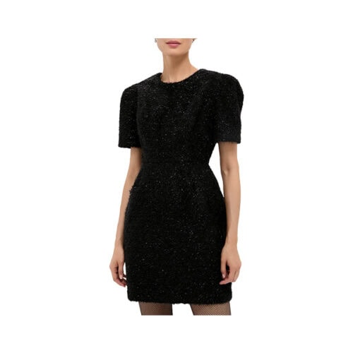 tuckernuck tinsel mini dress party black
