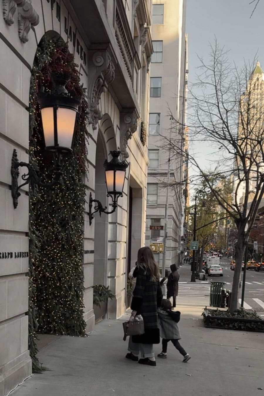 Emily & kids in Tartan outfits for the family