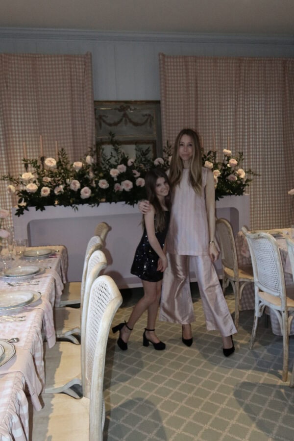 Emily & Elle at her Mystery themed 10th Birthday Party Dinner