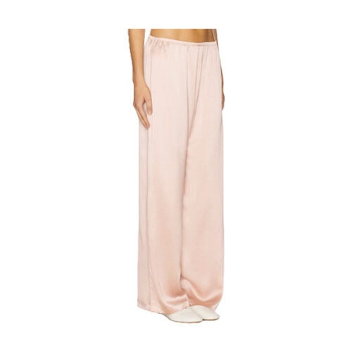 light pink wide leg pants