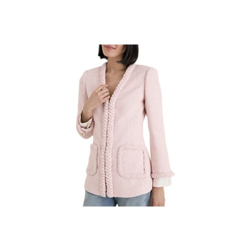 Blush Pink Braided Trim Shay Jacket