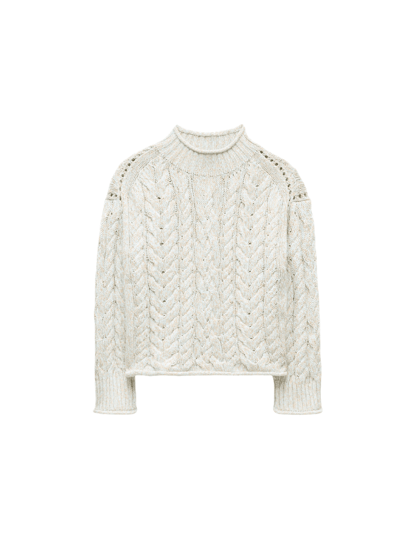 j.crew cableknit sweater