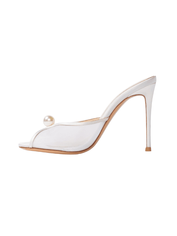 amazon pearl pump heels white