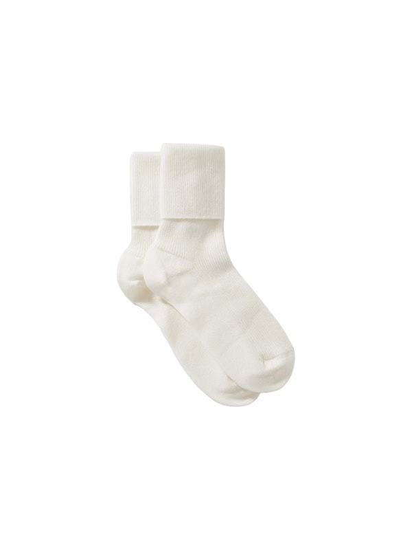 JOHNSTONS OF ELGIN Ribbed cashmere-blend socks