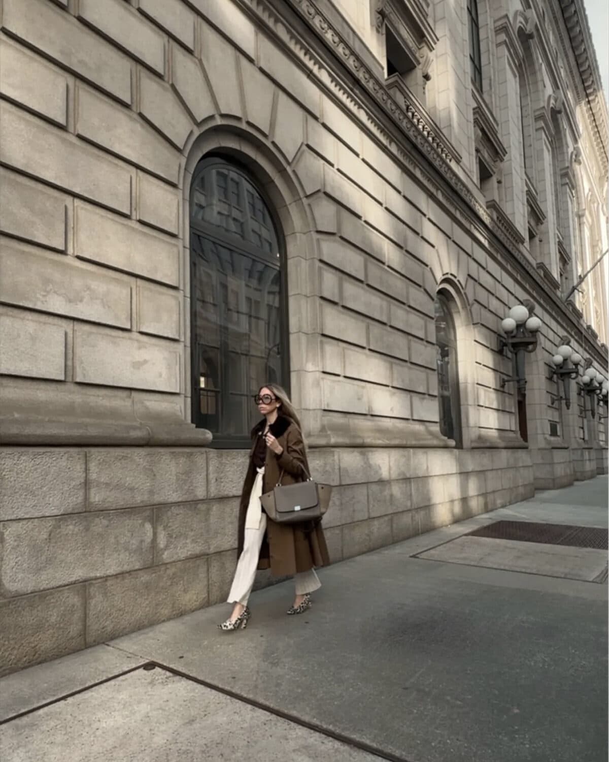 business casual - walking down the street in A.W.A.K.E. MODE