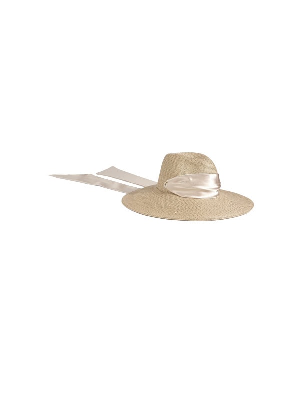 womens hat with pink ribbon