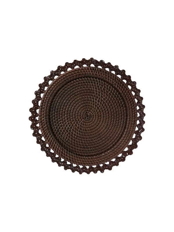 woven brown placemat