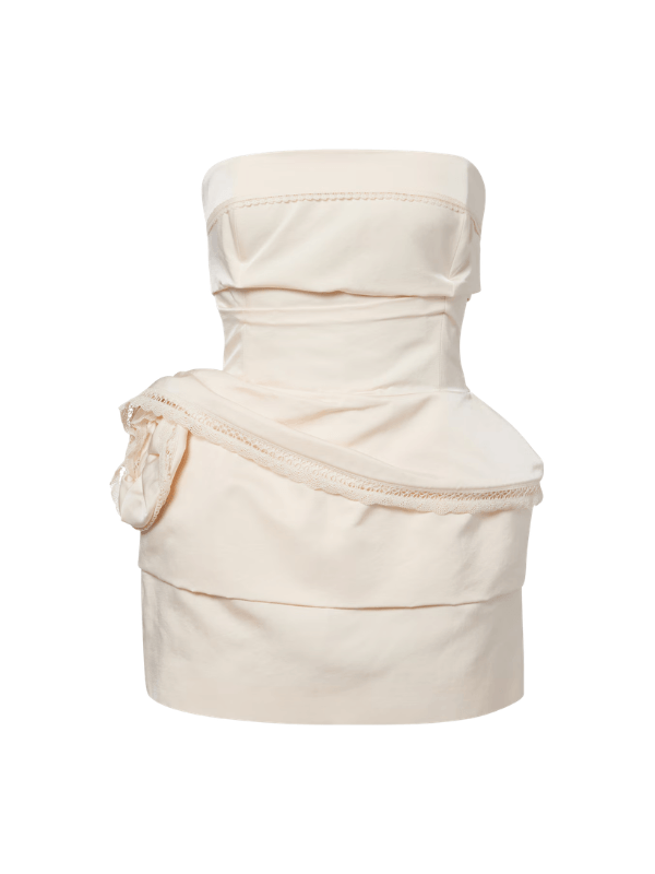 Magda Butrym Cotton and silk corset dress