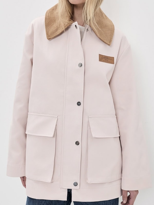Primrose Pink GANNI Heavy Twill Jacket Heavy Twill Jacket