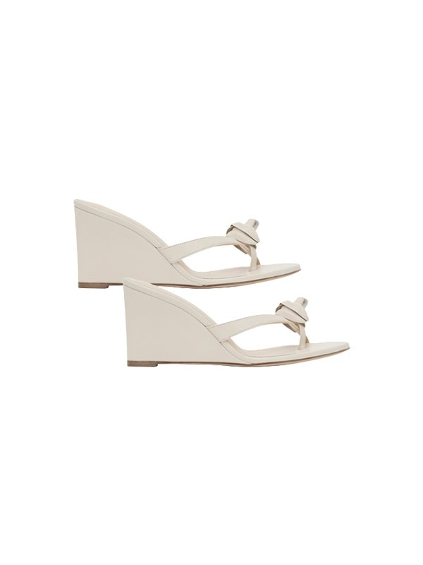 Magda Butrym Wedge Flower floral applique high-heeled sandals