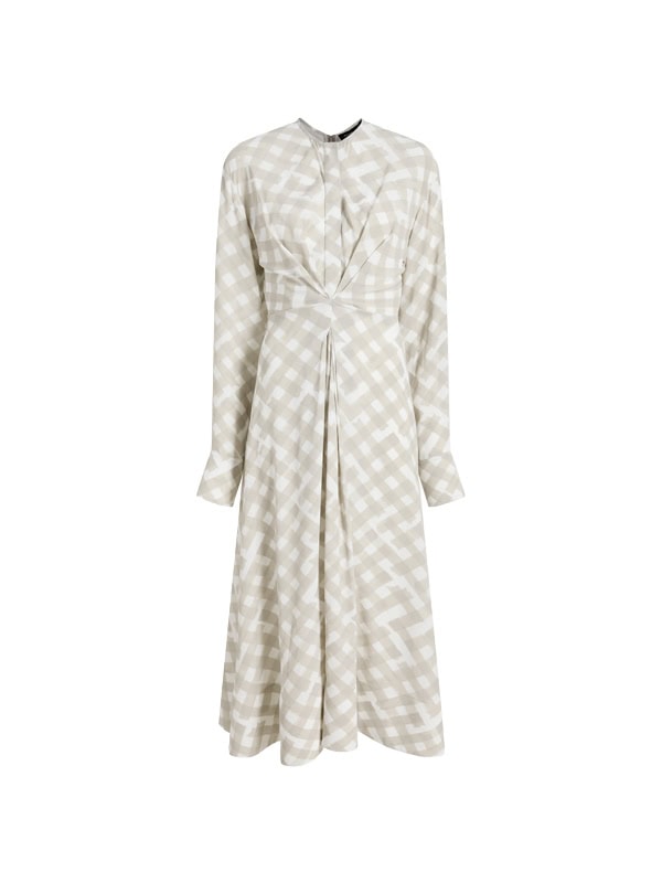 Keria Dress in Printed Crepe De Chine