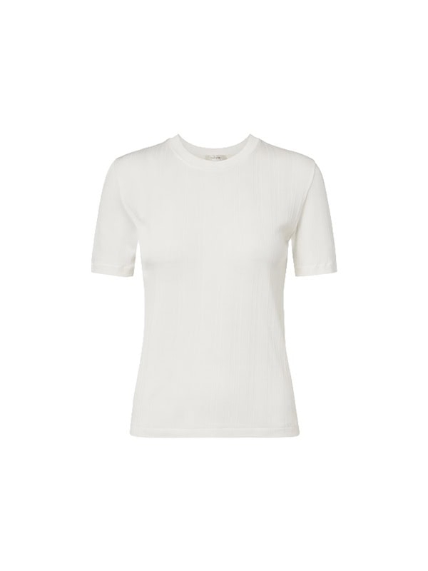 The Row Etina ribbed-knit cotton T-shirt