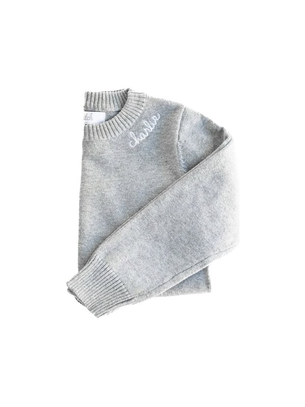 Stitch Monograms Custom Embroidered Crewneck Sweater