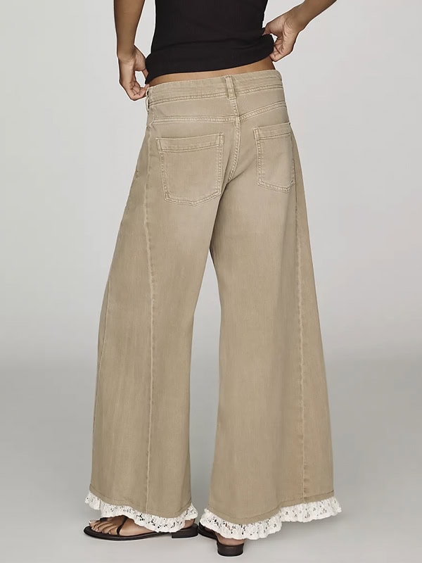 Pilcro Adi Mid-Rise Relaxed Wide-Leg Jeans