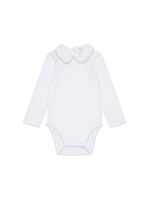 White & Blue Lirio Baby Body Vest