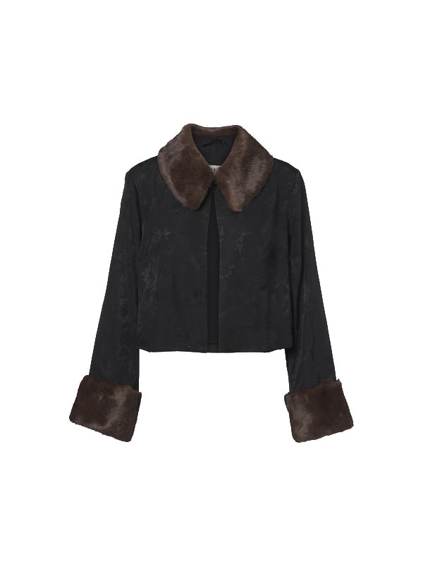 Rixo Luanne jacquard cropped jacket