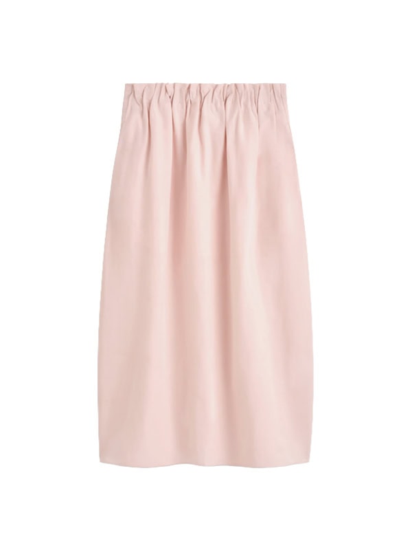 Cotton-linen Balloon Midi Skirt COS