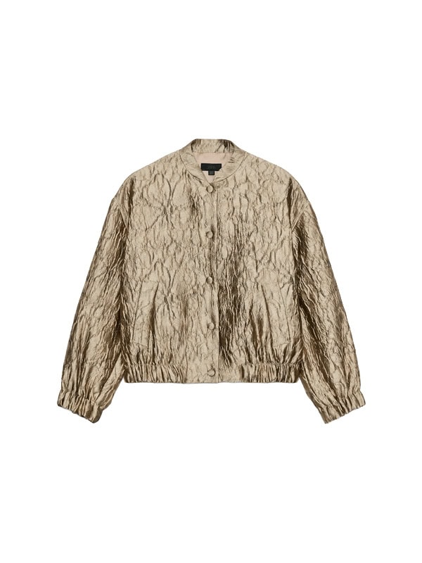 ZARA FLORAL JACQUARD BOMBER JACKET