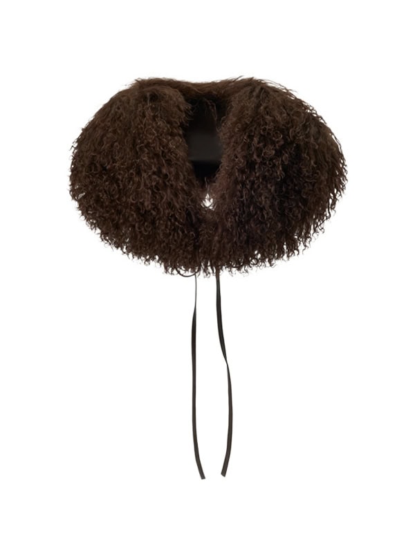 ZARA 100% LEATHER FUR COLLAR