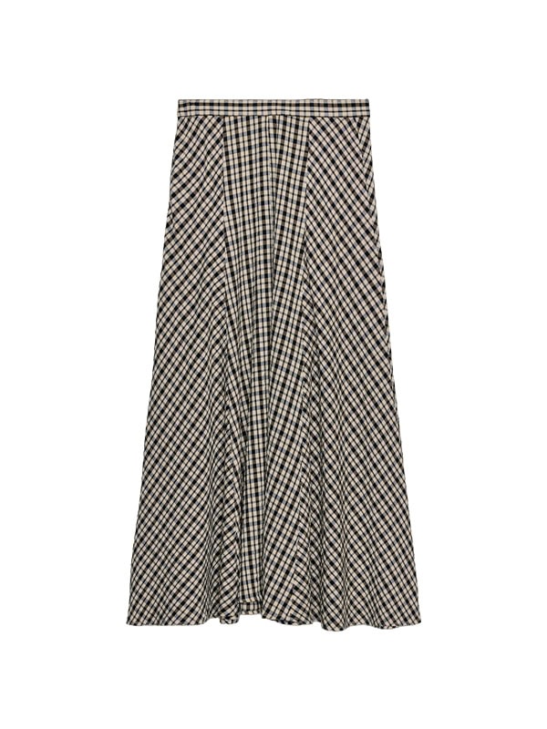 ZARA PLAID MIDI SKIRT