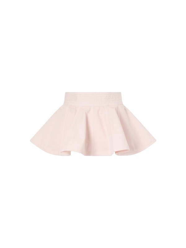 ALAÏA Denim peplum belt