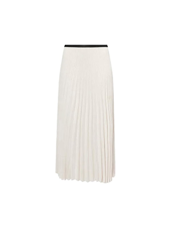 white pleated skirt