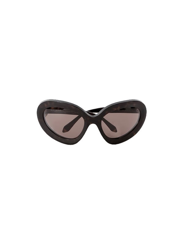 ALAÏA EYEWEAR Round-frame tortoiseshell acetate sunglasses