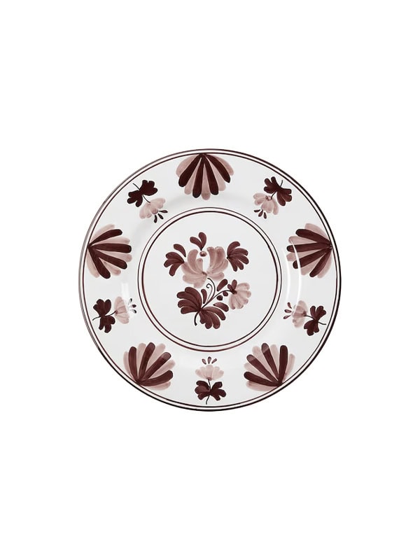 Cabana Blossom set of 2 ceramic dinner plates