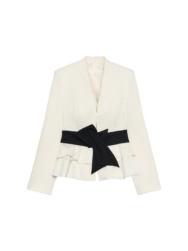 ZARA BELTED PEPLUM BLAZER
