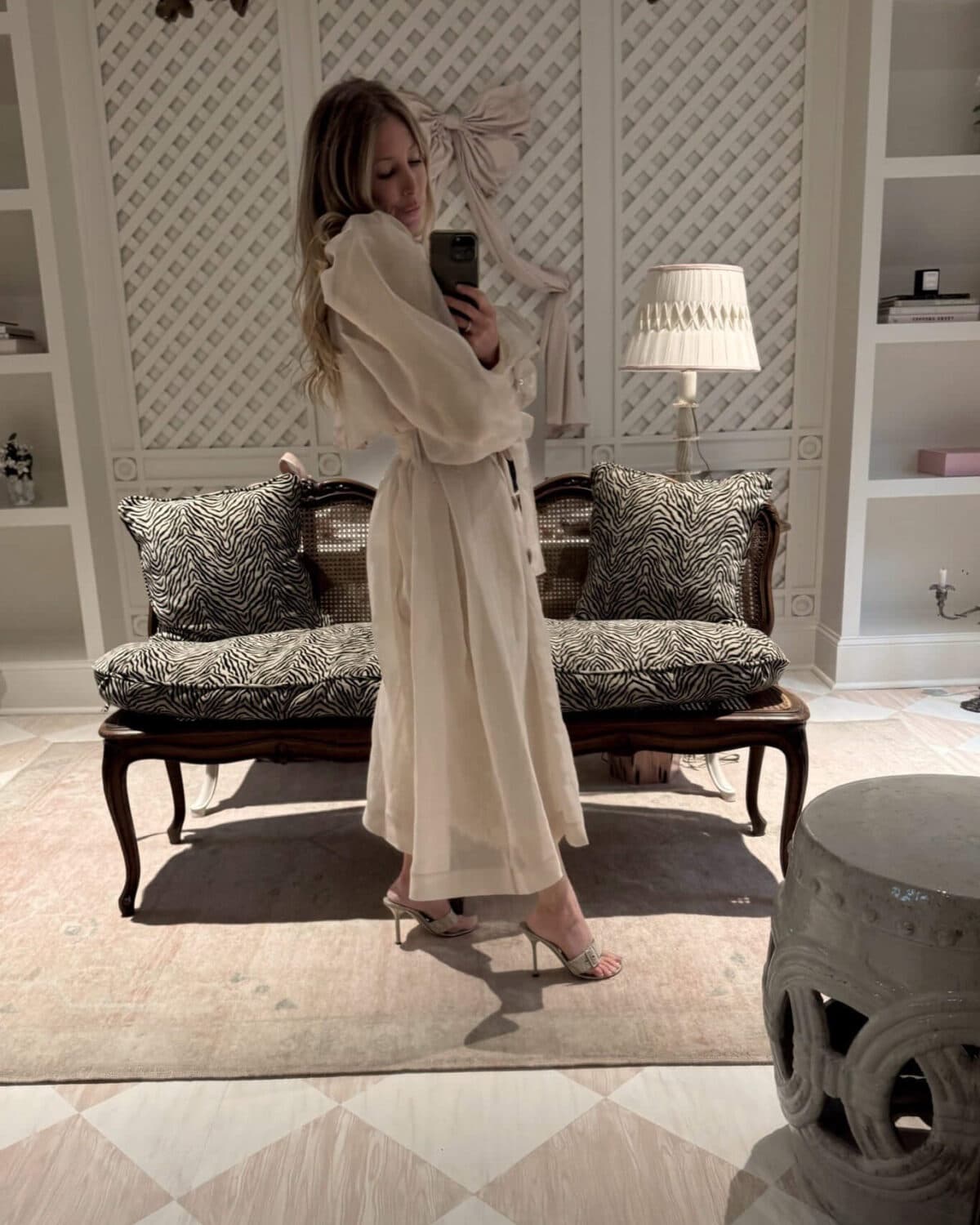 Emily's all white office look