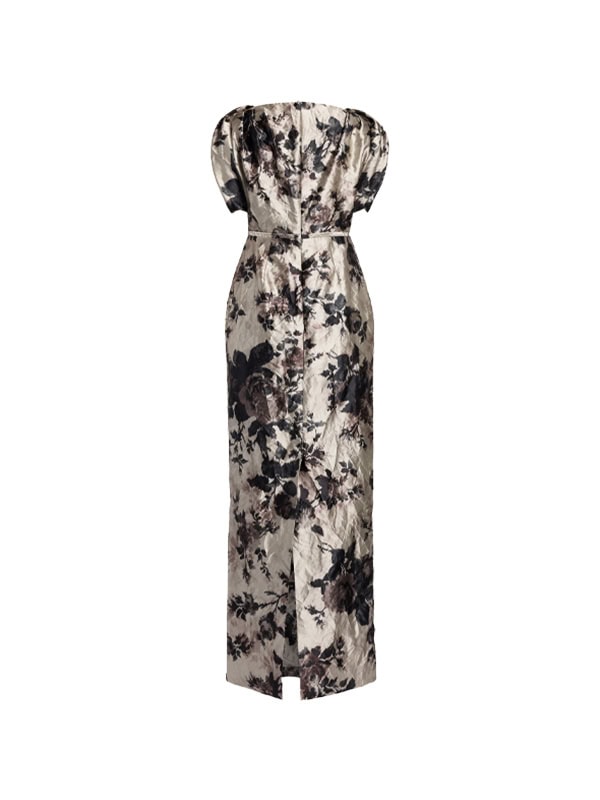 Erdem Textured Satin Gown