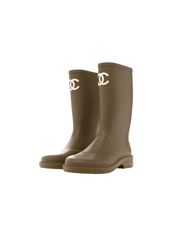 Chanel Rubber Rain Boots