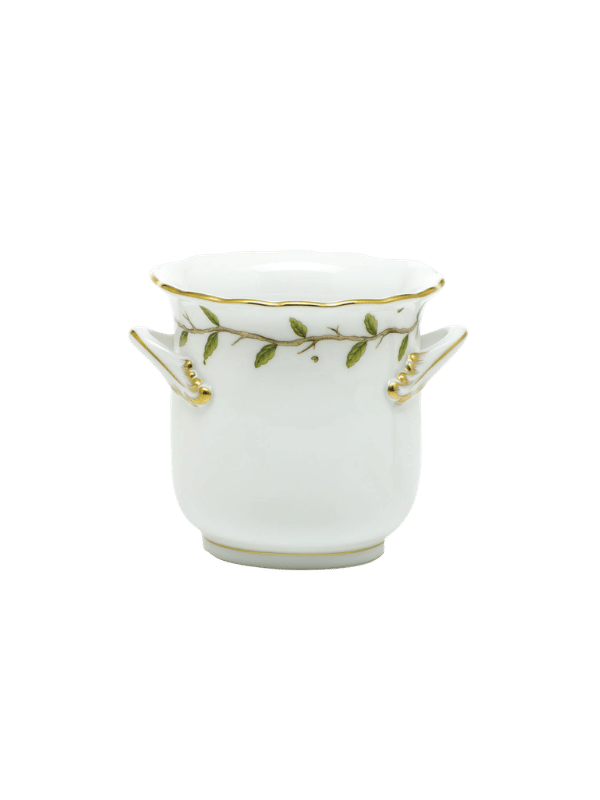 Herend Rothschild Garden Mini Cachepot W/handles 4.75