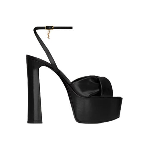 FRANCIANE platform sandals in smooth leather