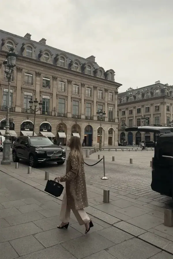 Paris Fashion Week Street Style- Emily Hertz Fall Coat