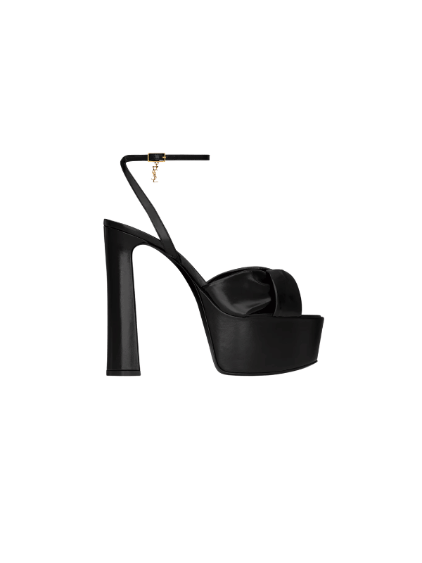 YSL FRANCIANE platform sandals in smooth leather